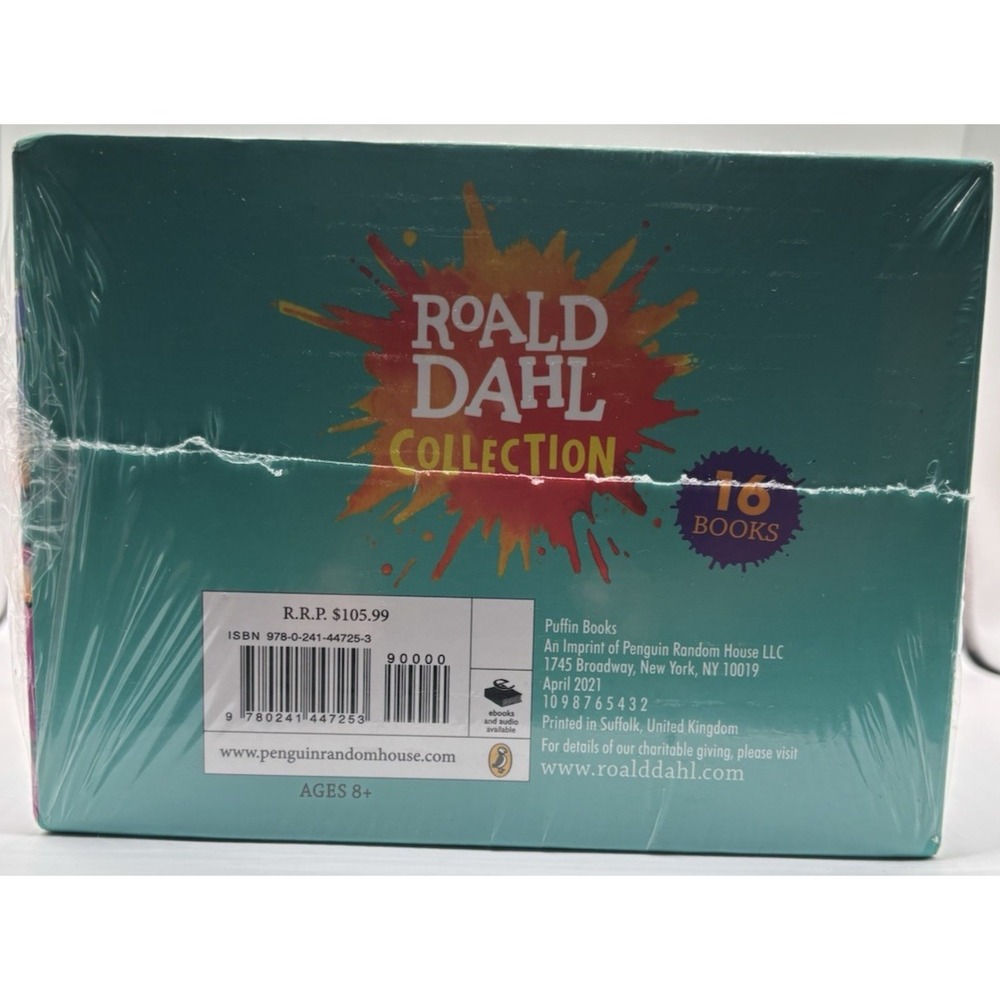 16 Book Boxset Roald Dahl Charlie & The Chocolate Factory Great Glass Elevator - Picture 6 of 12